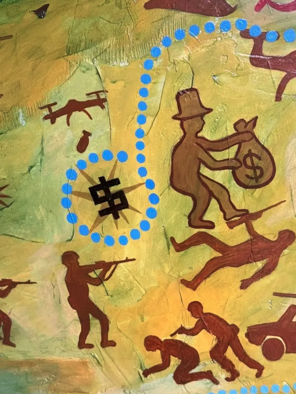 Detail from The Jevons Paradox from Gaia, Sixth Extinction Series by Gordon Lidl