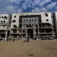AL-SHIFA HOSPITAL IN GAZA CITY AFTER THE ISRAELI ARMY DESTROYED MOST OF THE HOSPITAL’S MEDICAL EQUIPMENT DURING THE WAR ON GAZA, ON DECEMBER 31, 2025. (PHOTO: OMAR ASHTAWY/APA IMAGES)