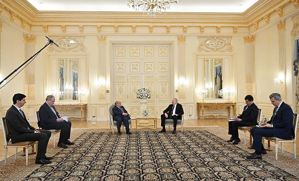 President of Azerbaijan Ilham Aliyev receives the Director General of the International Organization for Migration (Wikimedia Commons, 2014)