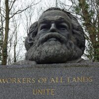 The Marx memorial at Highgate Cemetery in north London. Photo: Wikimedia Commons