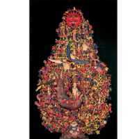 Alfonso Soteno Fernández (Metepec, State of Mexico, Mexico), Árbol de la vida (Tree of Life), 1975. Open-fired clay painted with varnished vinyl paint, 6 m. Courtesy of Casa de las Américas (Cuba).