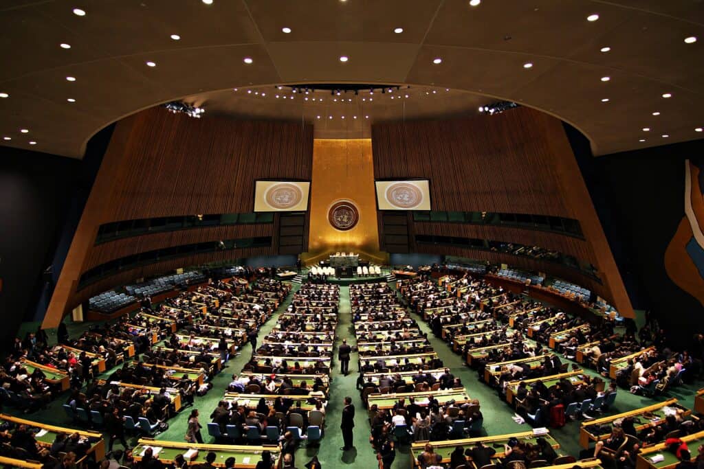 The UN General Assembly (Wikdimedia Commons, 2011)
