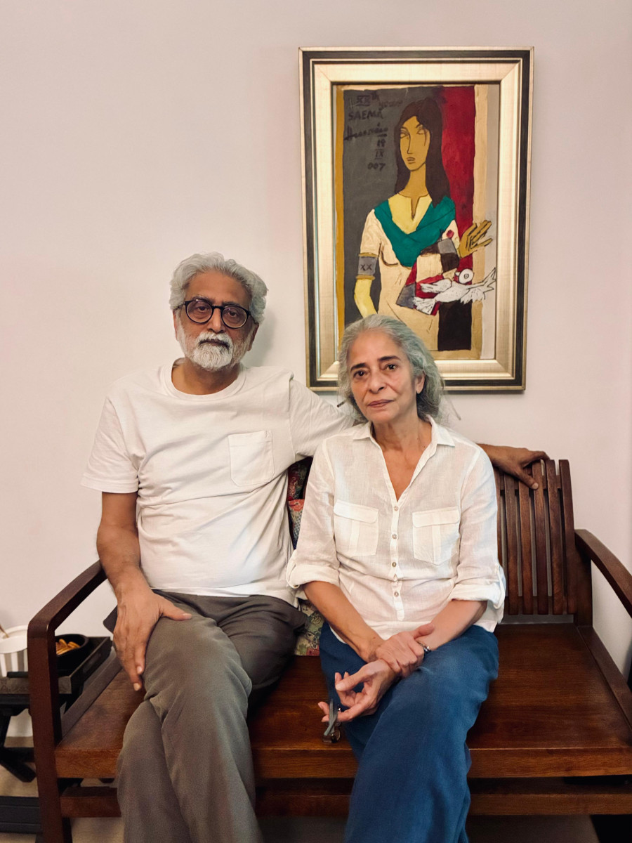 Gautam Navlakha and Sahba Husain. Photo: Mekhala Saran.
