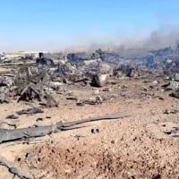 Wreckage and remains of a US F-15 fighter jet, shot down by Iranian defense forces in Isfahan, on April 5, 2026. Photo: PressTV.