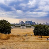 Scorched grass in Greenwich Park, London, England in August 2022. Source: Alisdare Hickson. -Wikicommons / cropped from original / CC BY-SA 2.0