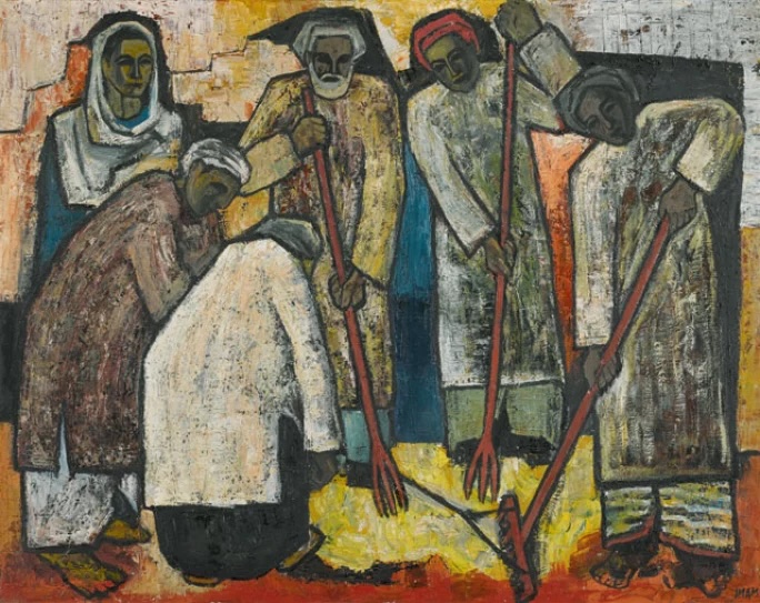 Ali Iman (Pakistan), Farmers, 1956.