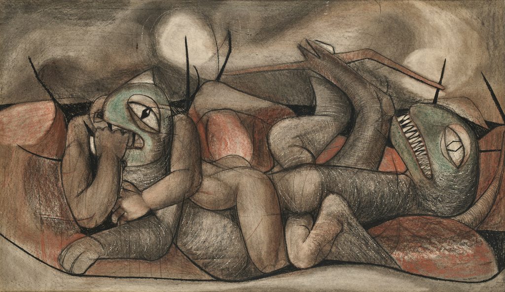 Louis Maqhubela (South Africa), St. George and the Dragon, 1965.