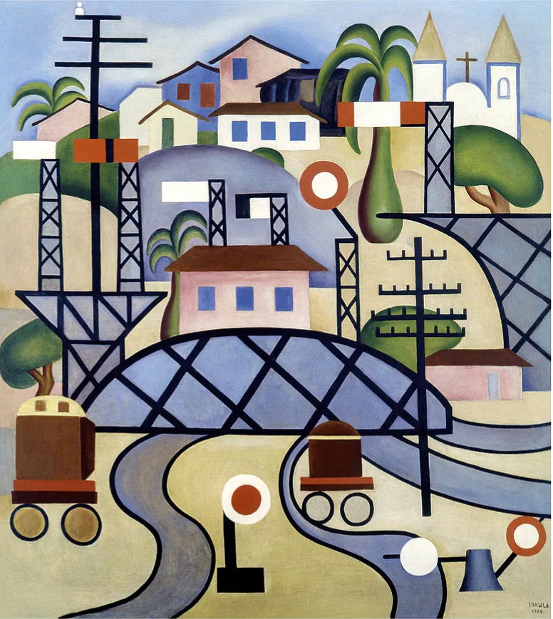 Tarsila do Amaral (Brazil), Estrada de Ferro Central do Brasil (Central Railway of Brazil), 1924.