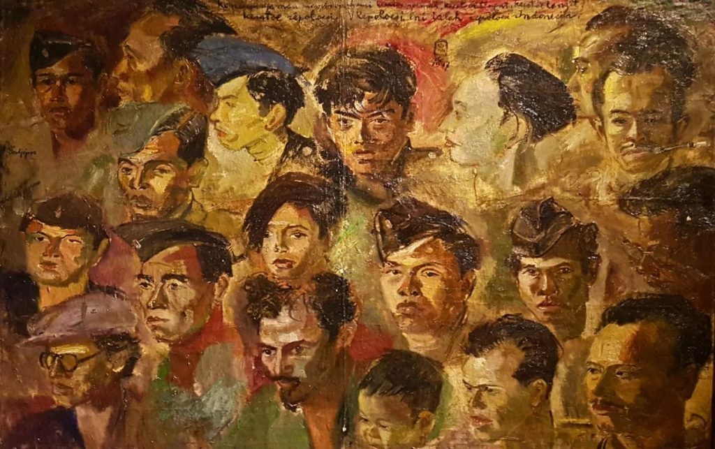 S. Sudjojono (Indonesia), Kawan-kawan Revolusi (Revolution of Comrades), 1947.