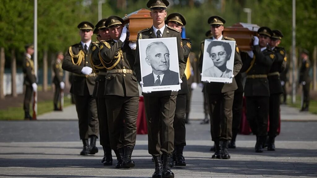 Andriy Melnyk’s remains, long-buried in Luxembourg, are returned to Ukraine