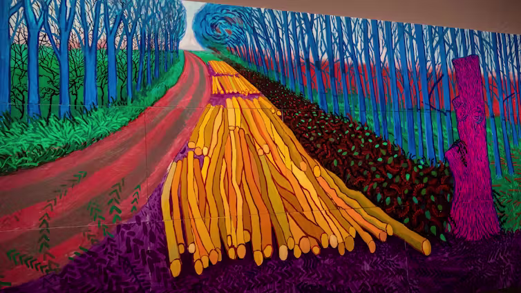 Hockney’s Felled Trees on Wolgate (2008) Bosiljka Zutich / Alamy