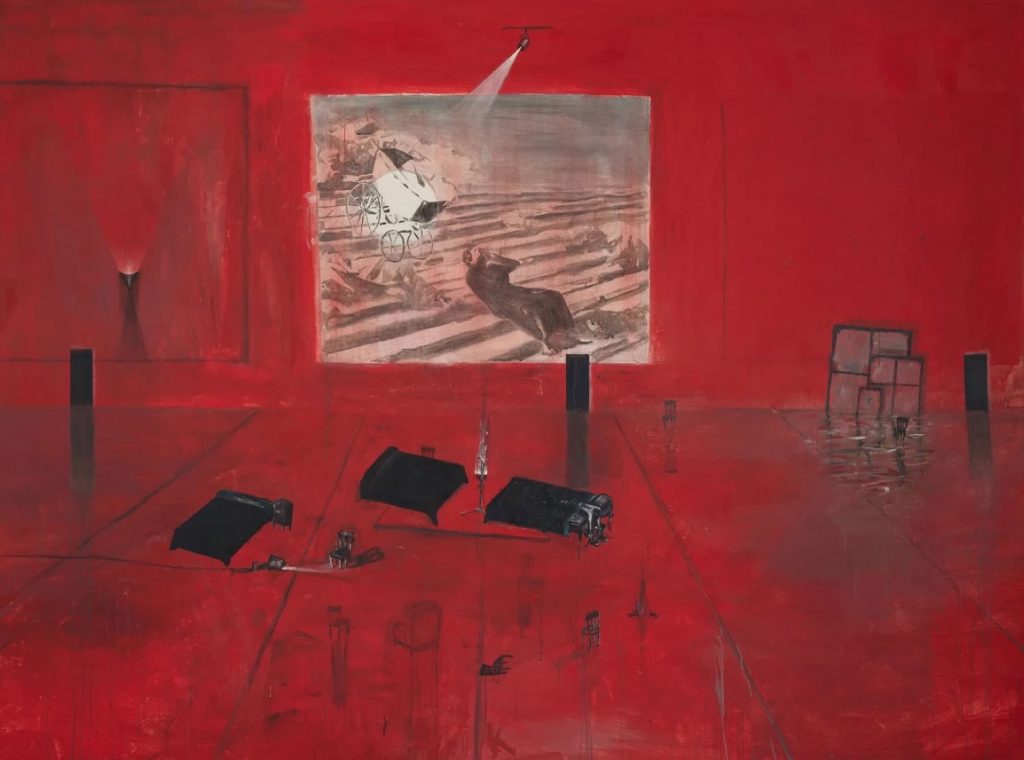 Guillermo Kuitca (Argentina), El mar dulce (The Sweet Sea), 1989.