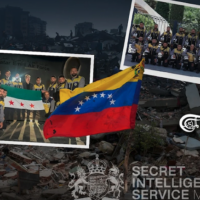 White Helmets in Venezuela as rescuers, raising concerns over forgiegn influence and political intervention. (Mahdi Rteil)