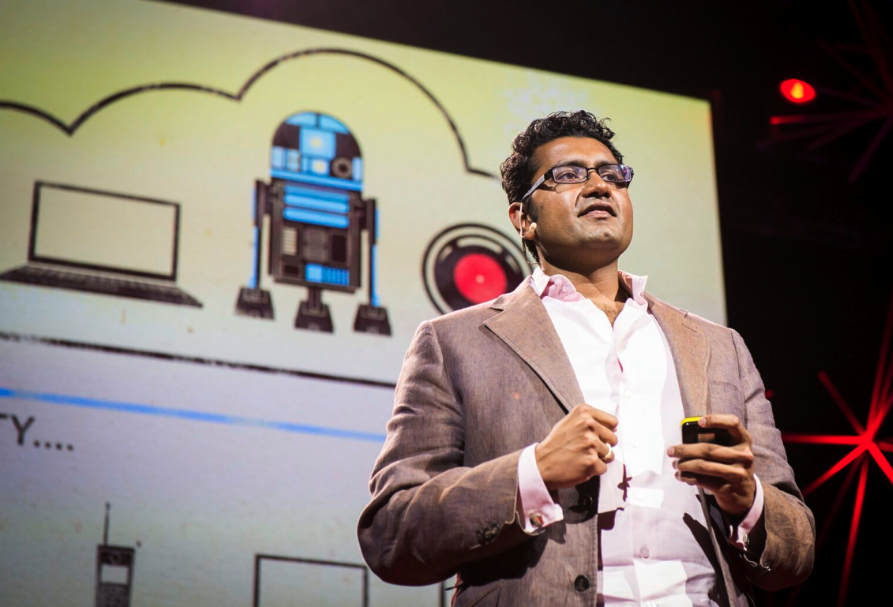 Shyam Sankar, then Palantir’s Chief Operating Officer, gives a TED talk on “the rise of human-computer cooperation,” June 26, 2012. James Duncan Davidson / TED
