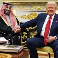 President Donald Trump meets Saudi Arabia's Crown Prince Mohammed bin Salman in the Oval Office of the White House, in November 2025. (AP Photo/Evan Vucci)