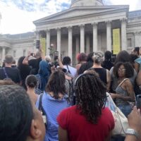 PROTESTORS ATTEND A VIGIL HELD FOR PROFESSOR JASON ARDAY AT TRAFALGAR SQUARE, LONDON (COPYRIGHT LEO ZEILIG, 2026)