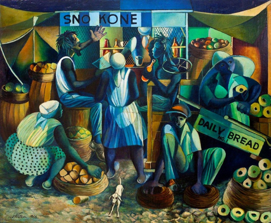 Osmond Watson (Jamaica), City Life, 1968.