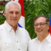Colombian President Gustavo Petro (right) with his Cuban counterpart, Miguel Díaz-Canel, in Havana, Cuba, July 31, 2026. Photo: radiocaribe.icrt.cu.