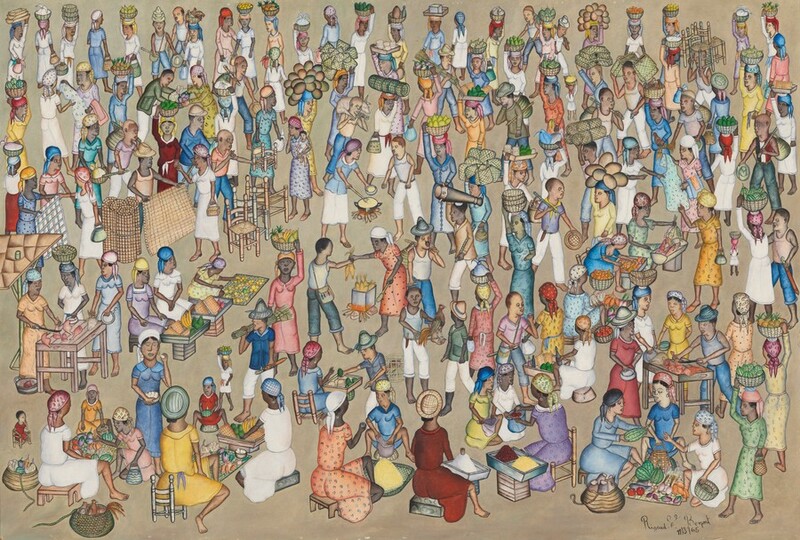 Rigaud Benoit (Haiti), Marketplace, 1965.