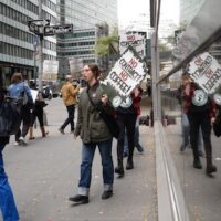 Starbucks workers first asked customers to boycott Starbucks in late 2025. Now they’re asking unions and other institutions to cut ties. They’ve been trying to get a contract with the coffee giant since late 2021. Photo: Jenny Brown