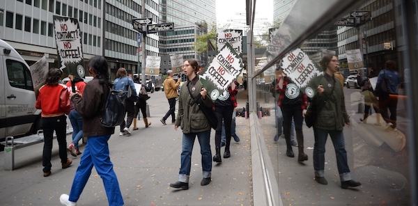 Starbucks workers first asked customers to boycott Starbucks in late 2025. Now they’re asking unions and other institutions to cut ties. They’ve been trying to get a contract with the coffee giant since late 2021. Photo: Jenny Brown