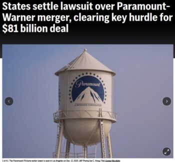 American Economic Liberties Project’s Alvaro Bedoya (AP, 9/21/26): “Today, billionaires have yet again bribed, censored and bullied their way to the top.”