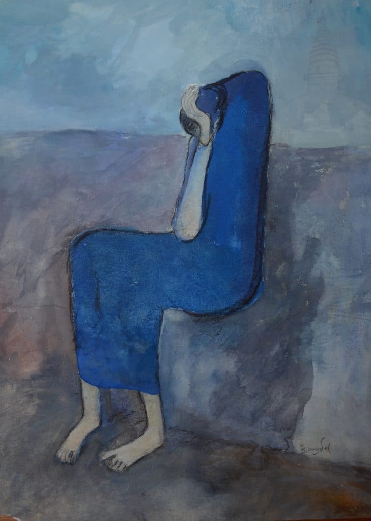 Lain Singh Bangdel (Nepal), Mother Nepal, 1979.
