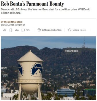 A board that “will apparently act as a sort of ombudsman that will arbitrate disputes between employees and management…could make life miserable for editors,” writes the Wall Street Journal editors (9/21/26). Or, given that the board will be entirely appointed by management, it could be a PR exercise to ratify corporate policy.