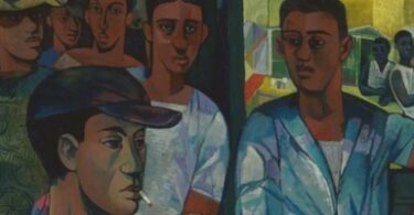 A Street Corner in Jamaica by John Minton (1951) Yale Center for British Art