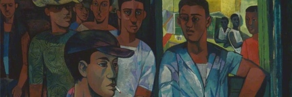 A Street Corner in Jamaica by John Minton (1951) Yale Center for British Art