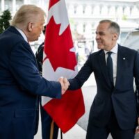 President Donald Trump meets with Canadian Prime Minister Mark Carney. Photo: The White House / Flickr / Public Domain