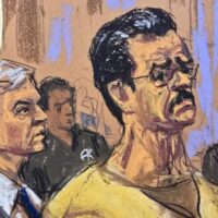 Former Venezuelan strongman Nicolás Maduro appears in Manhattan federal court, where he is fighting drug-trafficking charges and arguing that he is immune from U.S. prosecution because of his status as Venezuela’s head of state. © Jane Rosenberg/REUTERS