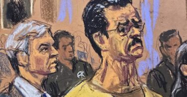 Former Venezuelan strongman Nicolás Maduro appears in Manhattan federal court, where he is fighting drug-trafficking charges and arguing that he is immune from U.S. prosecution because of his status as Venezuela’s head of state. © Jane Rosenberg/REUTERS