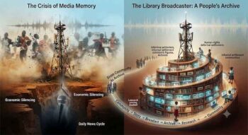 Social-Justice Radio to the Library Broadcaster