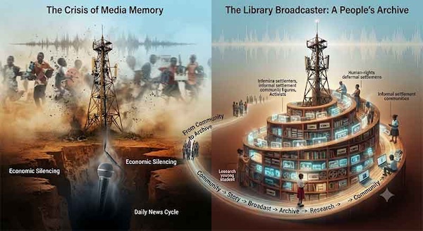 Social-Justice Radio to the Library Broadcaster