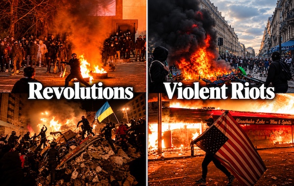 Revolutions vs Violent Riots