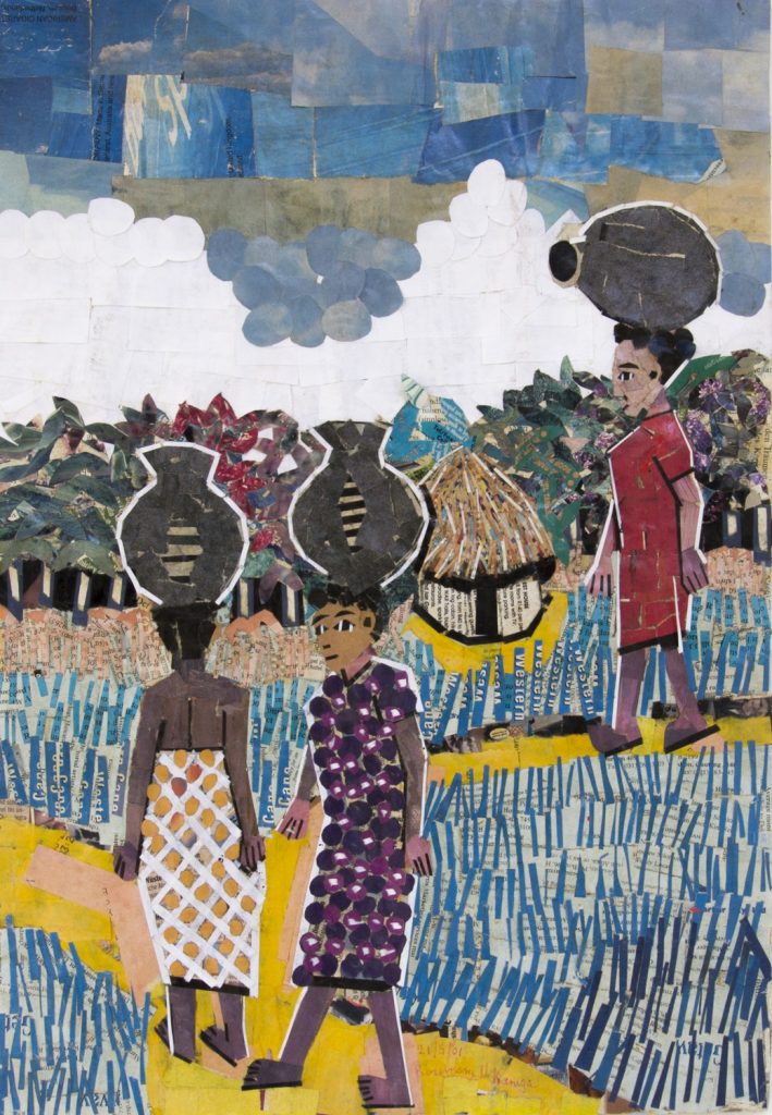 Rosemary Namuli Karuga (Kenya), Three Women Walking, 2001.