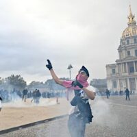 Clashes broke out in the French capital.