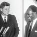 Kwame Nkrumah meets with President John F. Kennedy in 1961. Credit: Wikipedia