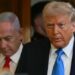 US President Donald Trump and Israel's Prime Minister Benjamin Netanyahu at the White House in Washington, DC, on 4 February (AFP/ Andrew Caballero Reynolds)