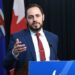 Alberta Education Minister Demetrios Nicolaides at a recent news conference. Credit: Government of Alberta