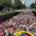 Closing of the electoral campaign march, May, 22, 2025 in Caracas-Venezuela.