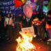 Protesters in Brazil burned an effigy of Donald Trump as they gathered to condemn 50% U.S. tariffs announced for Brazilian goods, which Trump has linked to the coup trial of his political ally, former Brazilian President Jair Bolsonaro.