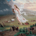 John Gast’s 1872 painting “American Progress”, depicting Manifest Destiny