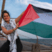 Yasemin Acar, Global Sumud Flotilla steering committee member, on a boat ahead of the GSF launch.